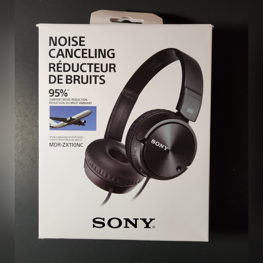 Sony Noise Cancelling Headphones Black